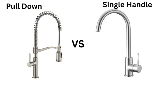 Pull Down vs. Single Handle: Which Kitchen Faucet is Right for Your Home?