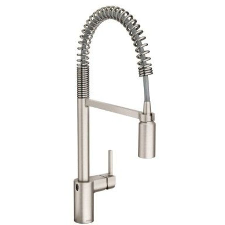 Moen Align 1.5 GPM Single Hole Pre-Rinse Pull Down Kitchen Faucet with MotionSense Wave and Power Clean