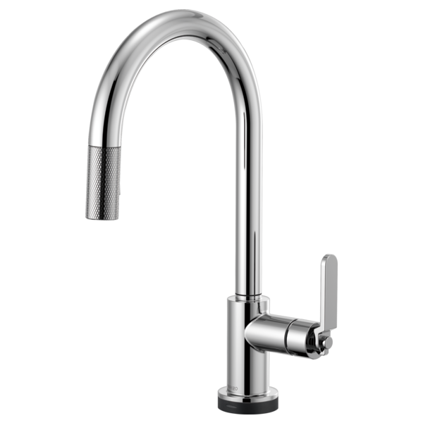 Brizo Litze Single Handle Arc Spout SmartTouch Pull Down Kitchen Faucet with Industrial Handle and On/Off Touch Activation - Limited Lifetime Warranty