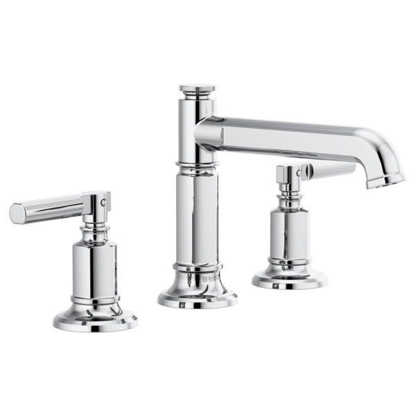 Brizo Invari 1.2 GPM Widespread Bathroom Faucet with Pop-Up Drain Assembly Less Handles - Limited Lifetime Warranty