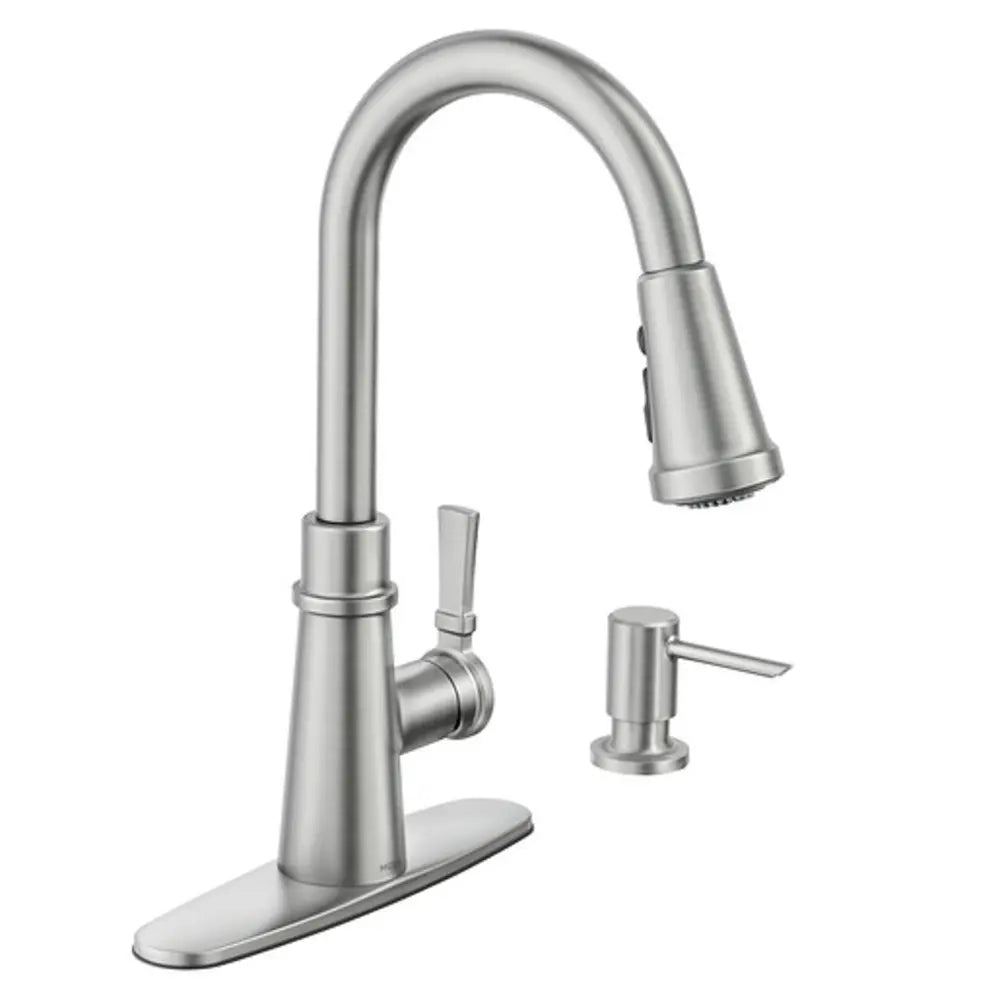 Moen Tullis 1.5 GPM Single Hole Pull-Down Kitchen Faucet