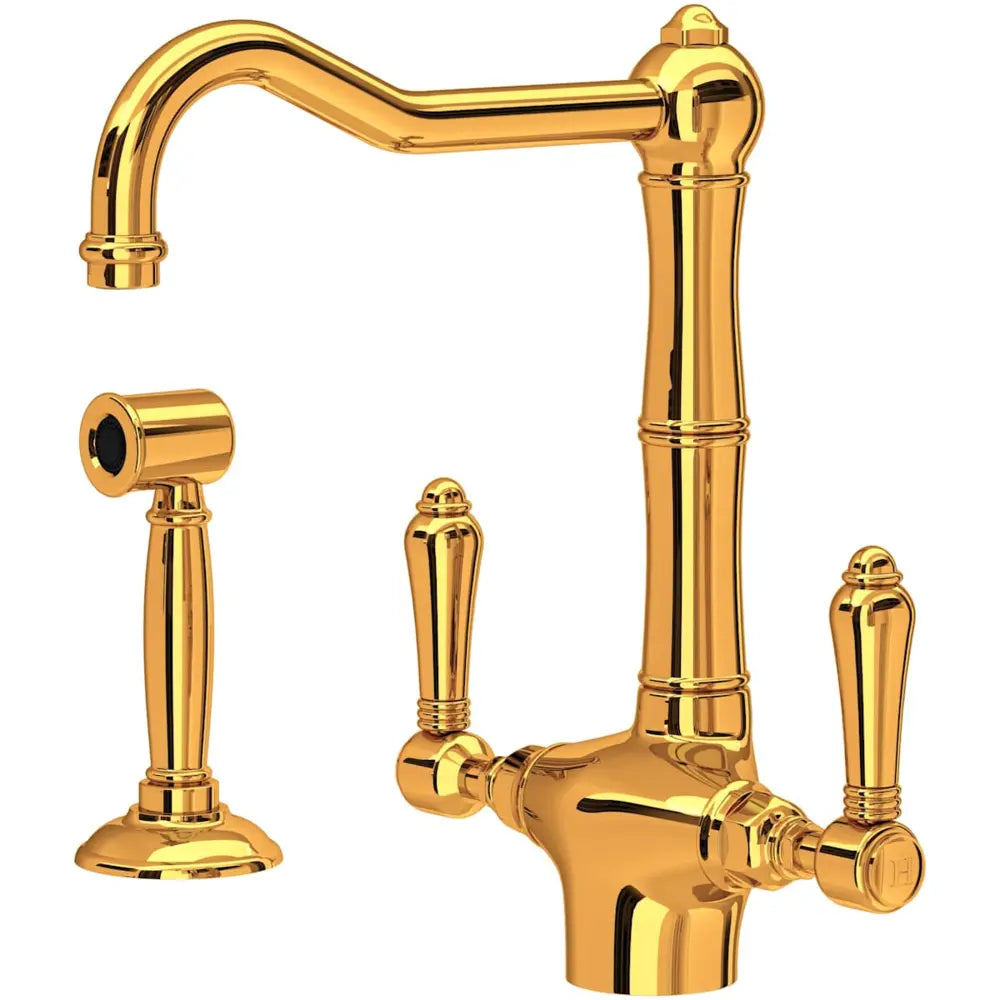 Rohl Acqui 1.5 GPM Single Hole Kitchen Faucet - Includes Side Spray