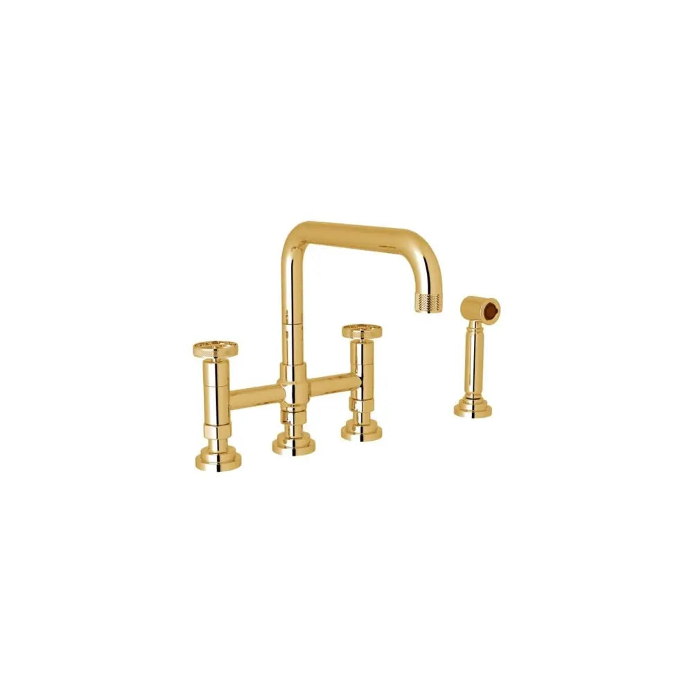 Rohl Campo 1.5 GPM Widespread Bridge Kitchen Faucet - Includes Side Spray