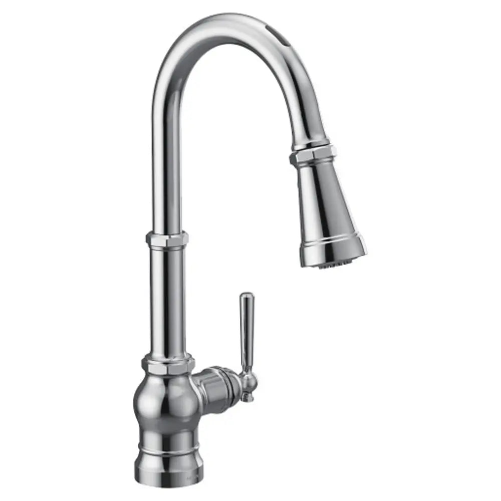 Moen Paterson Smart Faucet 1.5 GPM Single Hole Pull Down Kitchen Faucet with Voice Control