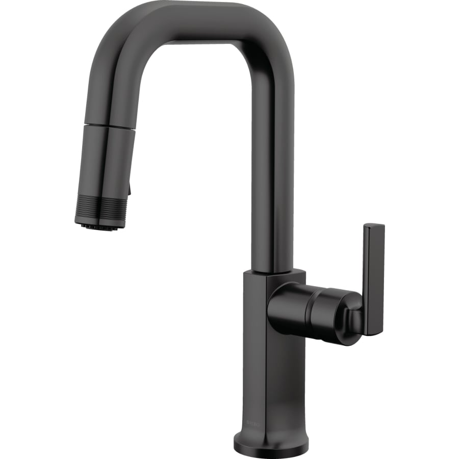 Brizo Kintsu 1.8 GPM Single Hole Pull Down Prep/Bar Faucet with Square Spout - Less Handle