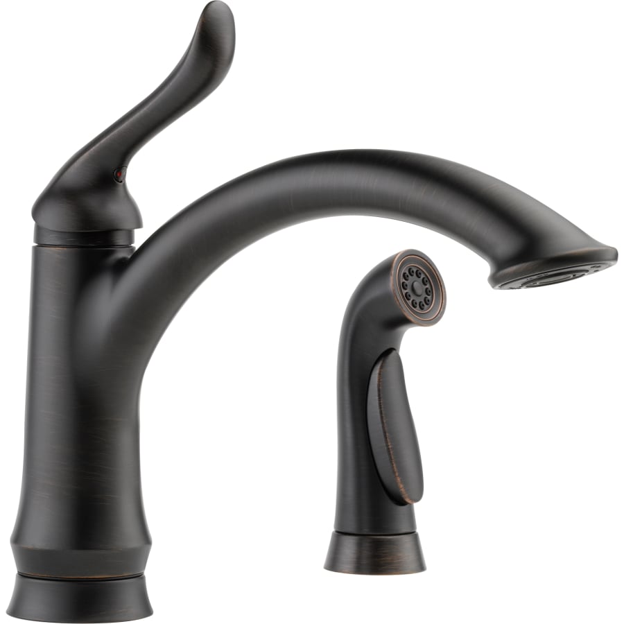 Delta Linden Kitchen Faucet with Side Spray and Optional Base Plate - Includes Lifetime Warranty