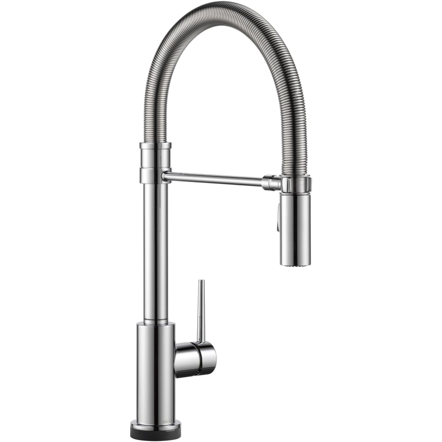 Delta Trinsic 1.8 GPM Single Hole Pre-Rinse Pull Down Touchless Kitchen Faucet with Touch2O, Diamond Seal, MagnaTite Docking, and Touch-Clean Technologies