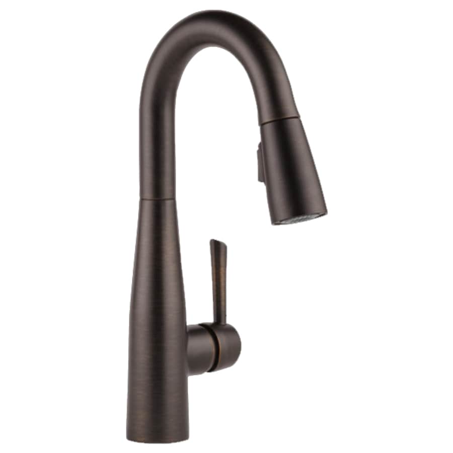 Delta Essa Pull-Down Bar/Prep Faucet with Magnetic Docking Spray Head - Includes Lifetime Warranty