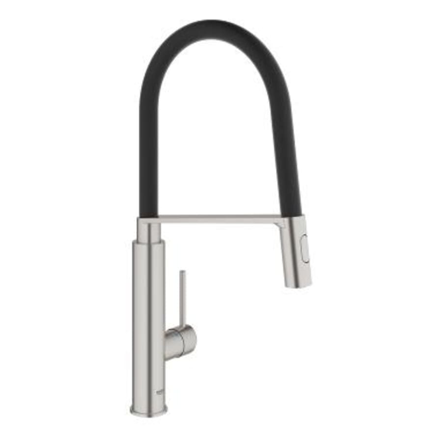 Grohe Pre-Rinse Spray Kitchen Faucet with Locking Push Button Control