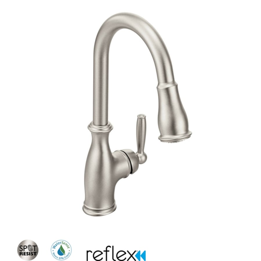 Moen Brantford Single Handle Pulldown Spray Kitchen Faucet with Reflex Technology