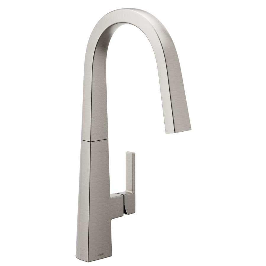 Moen Nio 1.5 GPM Deck Mounted Pull Down Kitchen Faucet with Power Clean, Duralock, Duralast, and Reflex Technology