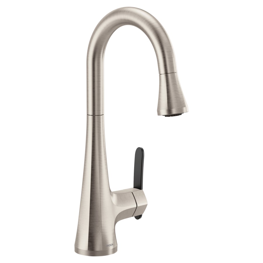 Moen Sinema 1.5 GPM Single Hole Pull Down Bar Faucet with Reflex, PowerClean, and Duralock