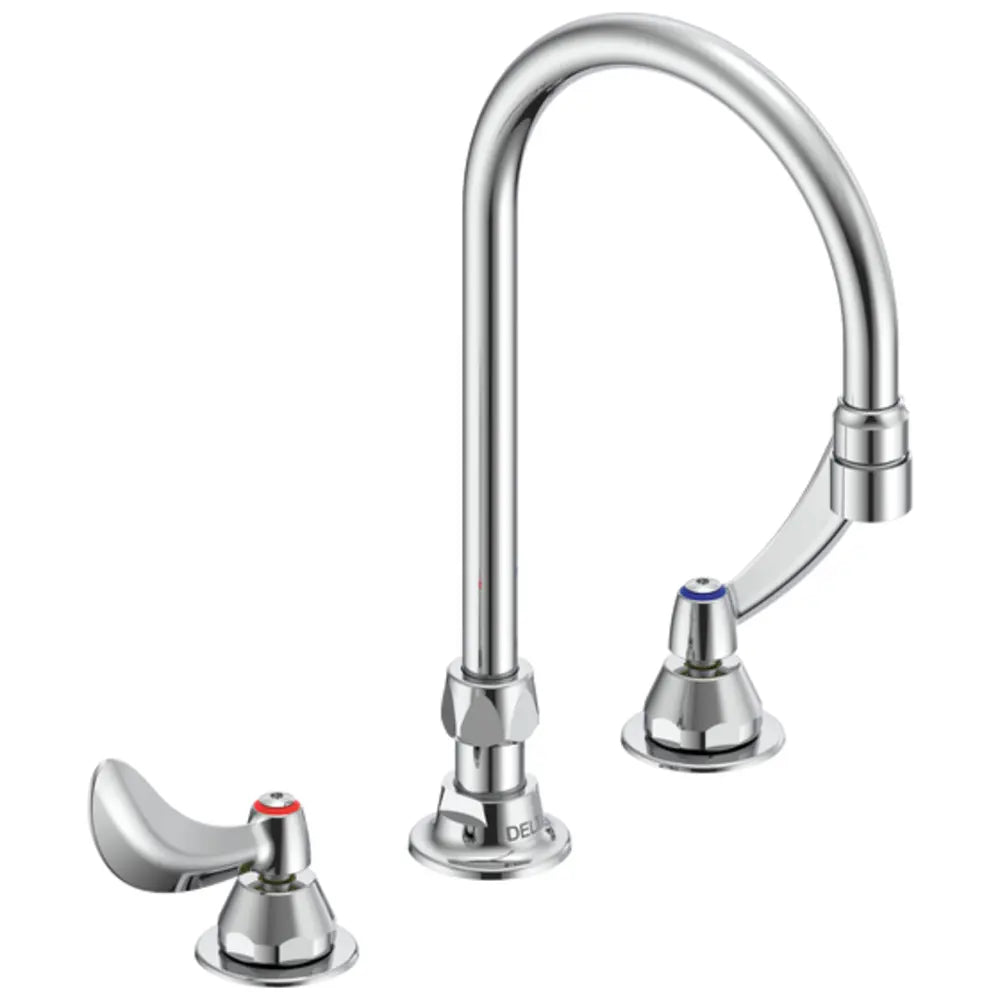 Delta Commercial Kitchen Faucet with Wrist Blade Handles