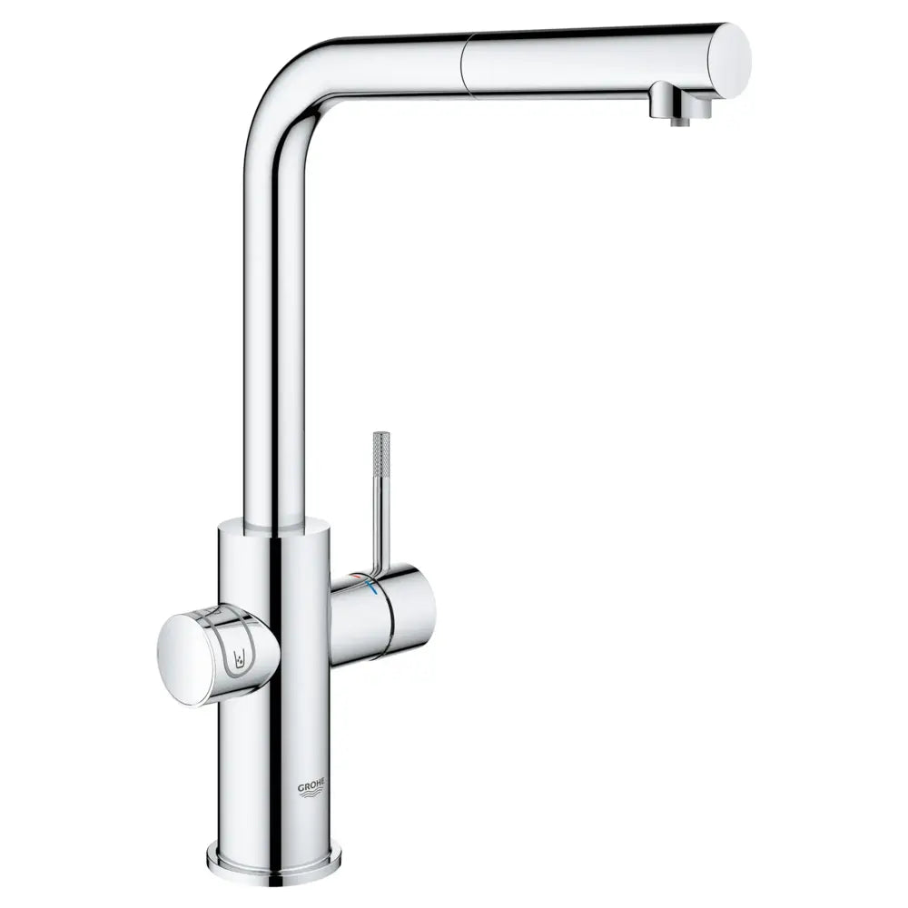 Grohe Blue 1.75 GPM Single Hole Pull Out Kitchen Faucet for Chilled and Sparkling Water