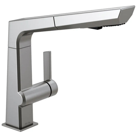 Delta Pivotal 1.8 GPM Single Hole Pull Out Kitchen Faucet with DIAMOND Seal¬Æ and Touch-Clean¬Æ Technology