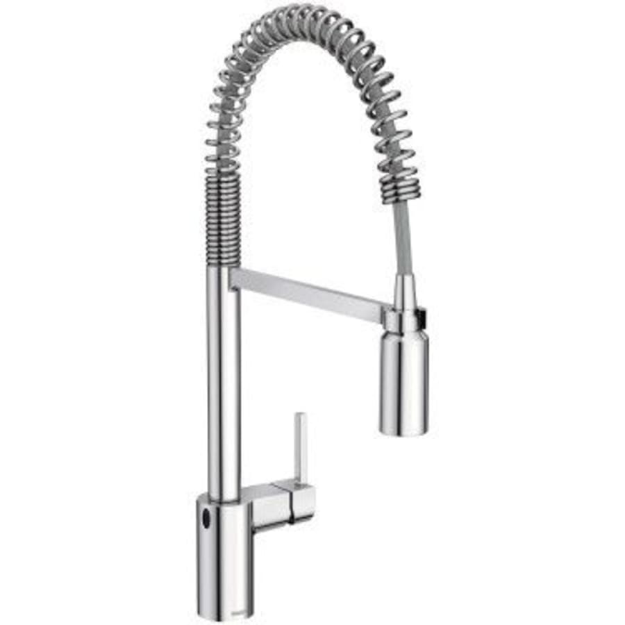 Moen Align 1.5 GPM Single Hole Pre-Rinse Pull Down Kitchen Faucet with MotionSense Wave and Power Clean