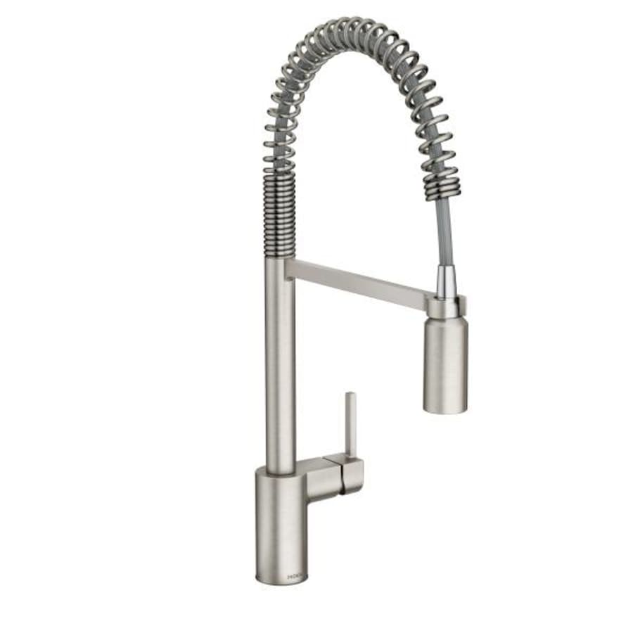 Moen Align 1.5 GPM Single Hole Pre-Rinse Pull Down Kitchen Faucet with Power Boost