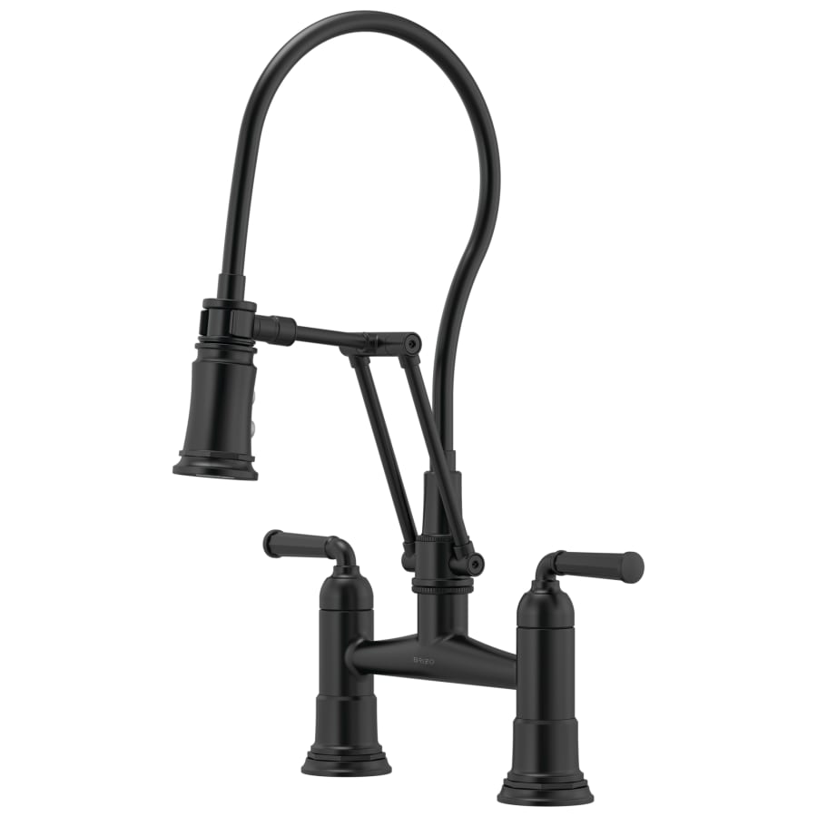 Brizo Rook 1.8 GPM Bridge Kitchen Faucet with Articulating Arm - Limited Lifetime Warranty