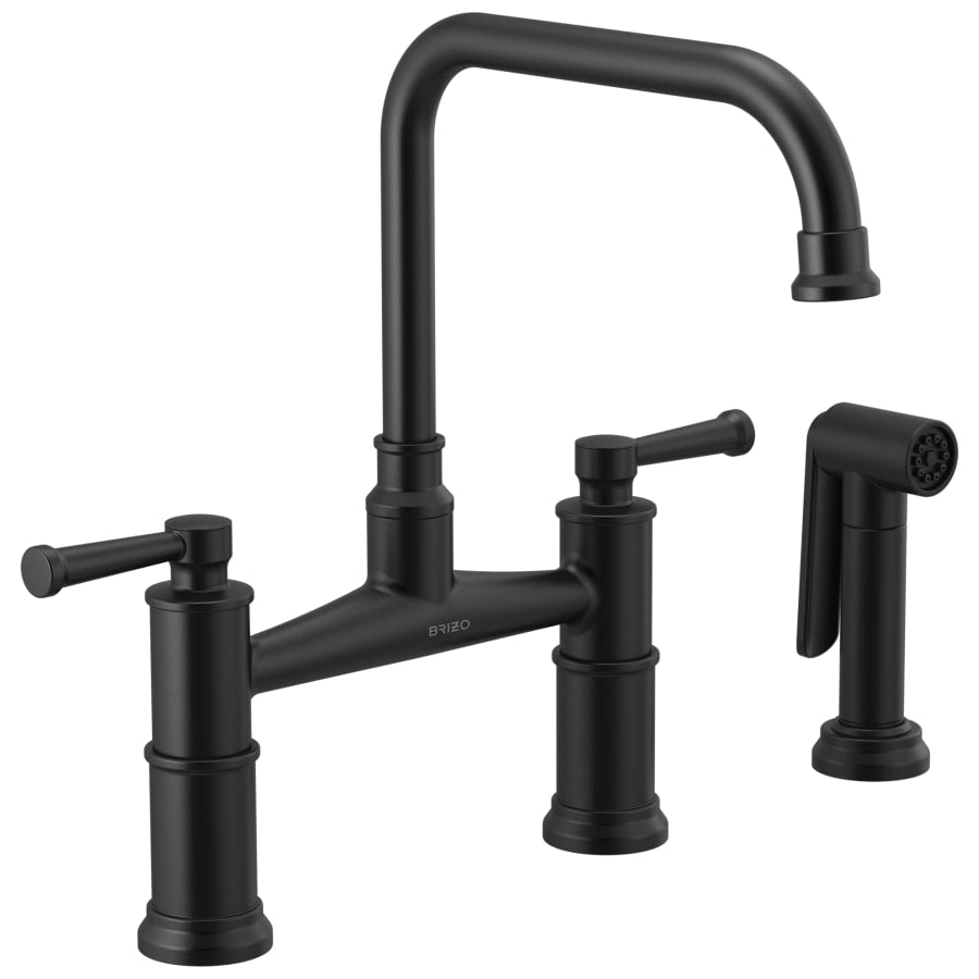 Brizo Artesso Bridge Kitchen Faucet with Side Spray - Limited Lifetime Warranty