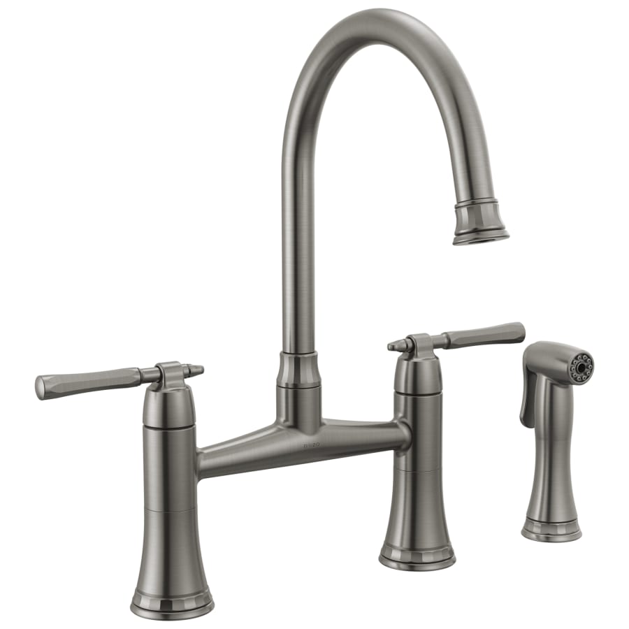 Brizo Tulham 1.8 GPM Bridge Kitchen Faucet with Side Spray