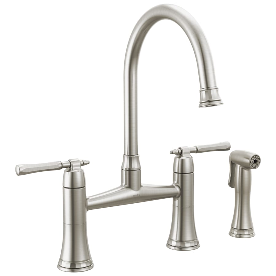 Brizo Tulham 1.8 GPM Bridge Kitchen Faucet with Side Spray