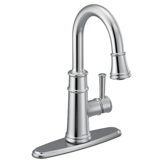Moen Belfield 1.5 GPM Single Hole Pull Down Bar Kitchen Faucet