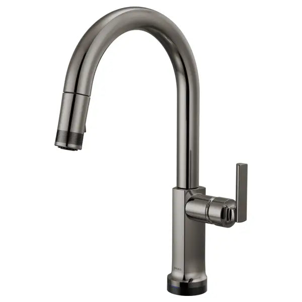 Brizo Kintsu 1.8 GPM Single Hole Pull Down Kitchen Faucet with On/Off Touch Activation and Arc Spout - Less Handle