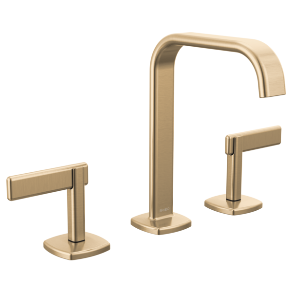 Brizo Allaria 1.2 GPM Widespread Bathroom Faucet with Square Spout - Less Handles