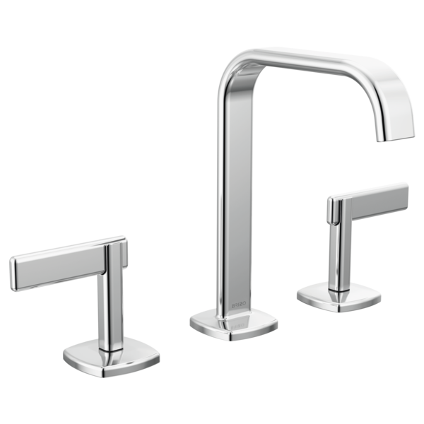 Brizo Allaria 1.2 GPM Widespread Bathroom Faucet with Square Spout - Less Handles