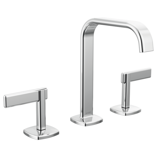 Brizo Allaria 1.2 GPM Widespread Bathroom Faucet with Square Spout - Less Handles