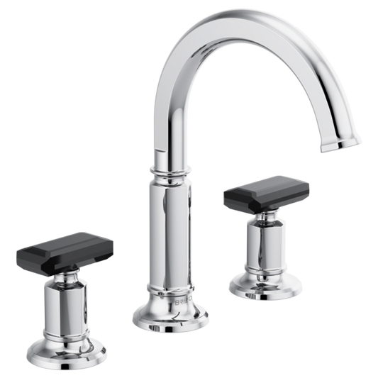 Brizo Invari 1.2 GPM Widespread Bathroom Faucet, Less Drain Assembly and Handles - Limited Lifetime Warranty