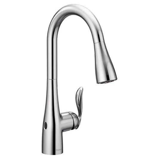 Moen Arbor Pull-Down High Arc Kitchen Faucet with MotionSense‚Ѣ, Power Clean‚Ѣ, and Reflex‚Ѣ Technology - Includes Escutcheon Plate