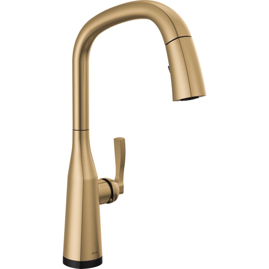 Delta Stryke VoiceIQ Voice Activated 1.8 GPM Pull Down Kitchen Faucet with On / Off Touch Activation and Magnetic Docking Spray Head