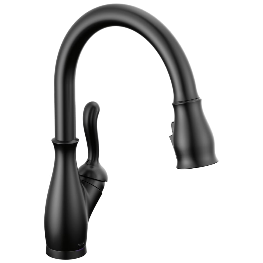 Delta Leland Pull-Down Kitchen Faucet with On/Off Touch Activation and Magnetic Docking Spray Head and ShieldSpray - Includes Lifetime Warranty (5 Year on Electronic Parts)