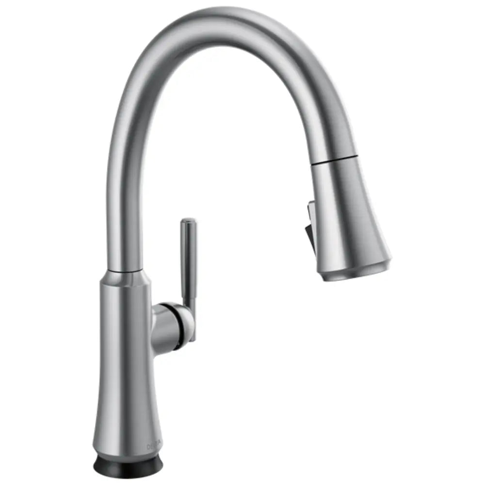 Delta Coranto 1.8 GPM Single Hole Pull Down Kitchen Faucet with On/Off Touch Activation, Magnetic Docking Spray Head and ShieldSpray