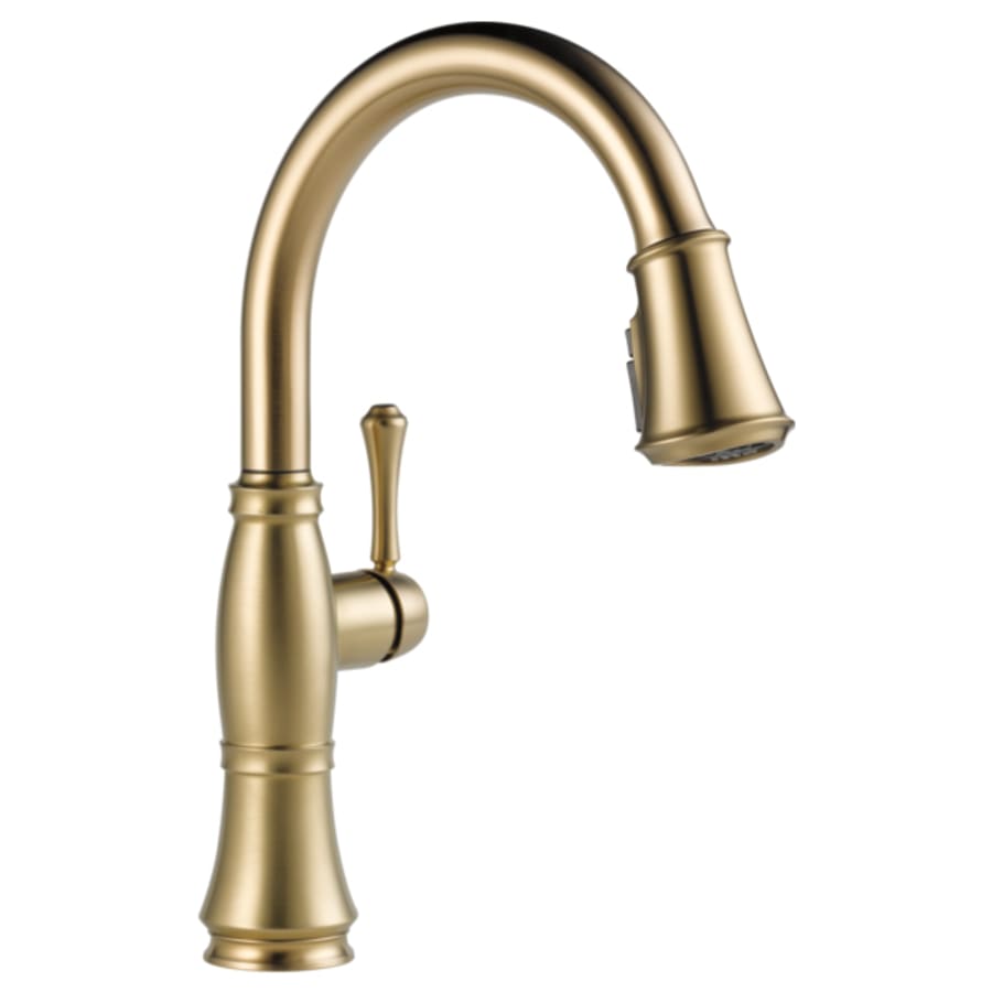 Delta Cassidy Pull-Down Kitchen Faucet with Magnetic Docking Spray Head and ShieldSpray - Includes Lifetime Warranty