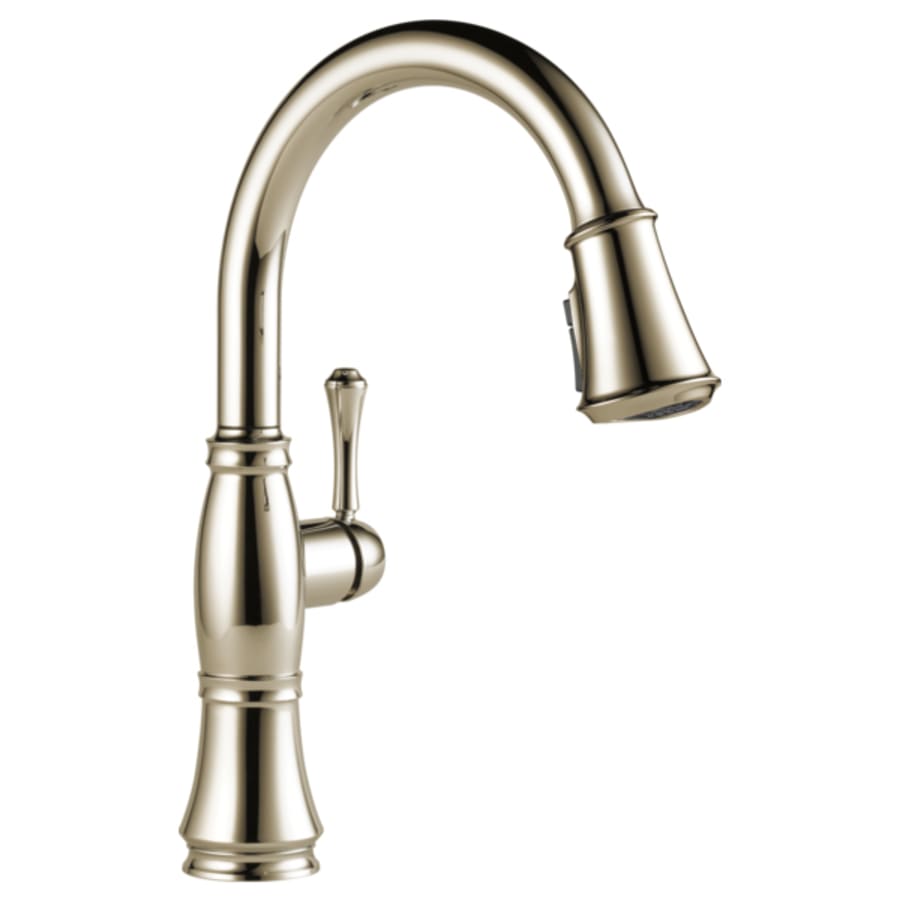 Delta Cassidy Pull-Down Kitchen Faucet with Magnetic Docking Spray Head and ShieldSpray - Includes Lifetime Warranty