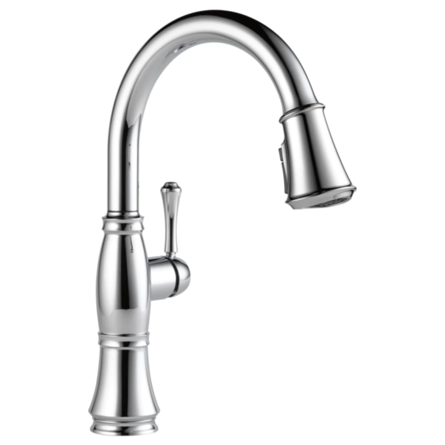 Delta Cassidy Pull-Down Kitchen Faucet with Magnetic Docking Spray Head and ShieldSpray - Includes Lifetime Warranty