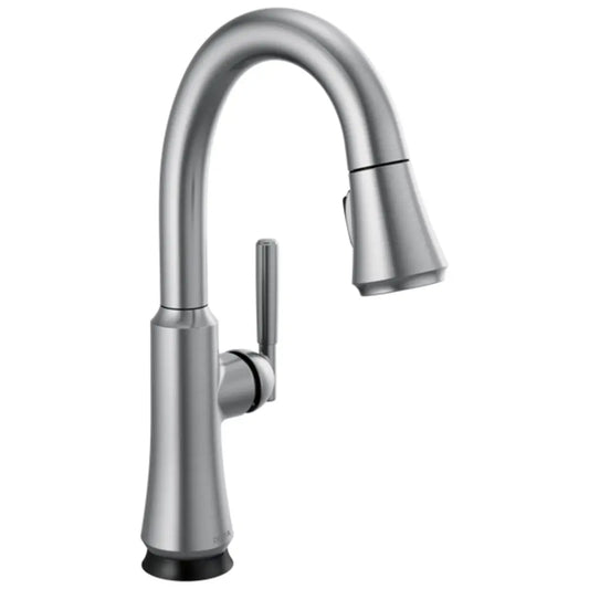 Delta Coranto 1.8 GPM Single Hole Pull Down Touchless Bar Faucet with Touch2O, ShieldSpray, MagnaTite Docking and Diamond Seal Cartridge Technologies