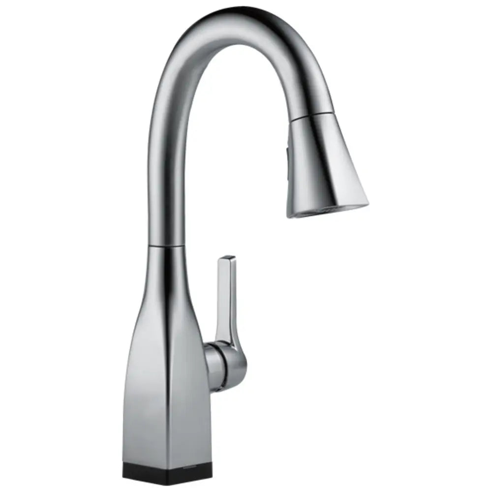 Delta Mateo Pull-Down Bar/Prep Faucet with On/Off Touch Activation and Magnetic Docking Spray Head - Includes Lifetime Warranty (5 Year on Electronic Parts)