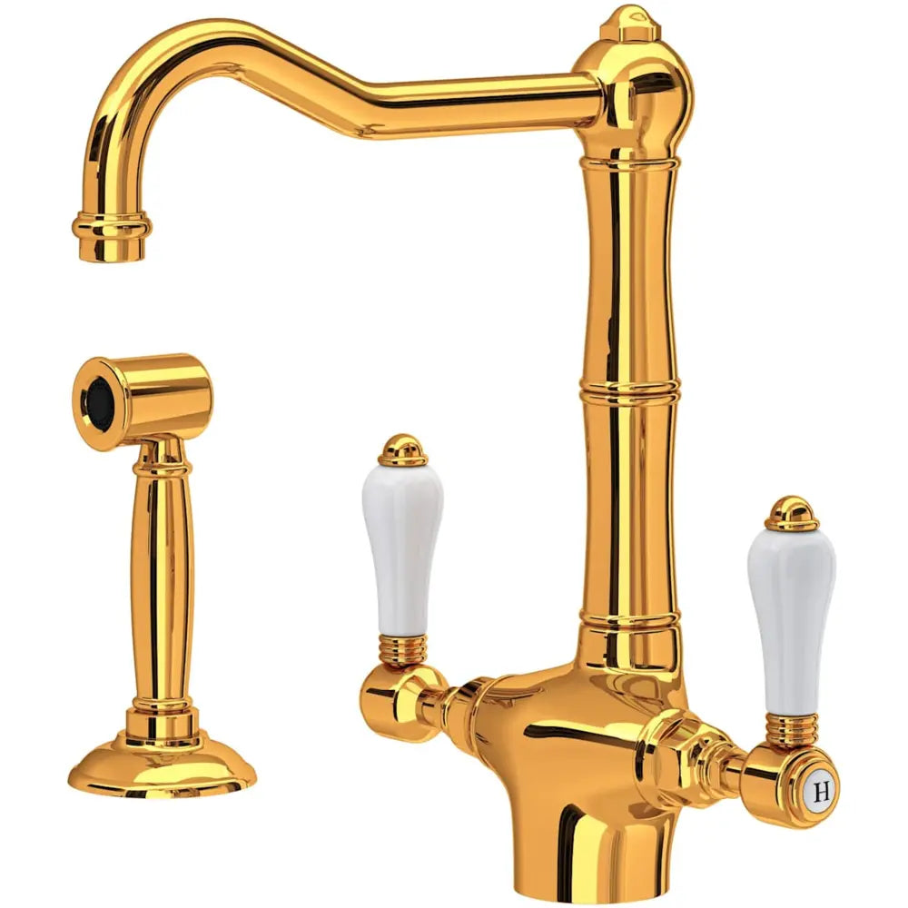 Rohl Acqui 1.5 GPM Single Hole Kitchen Faucet - Includes Side Spray