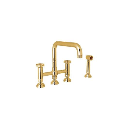 Rohl Campo 1.5 GPM Widespread Bridge Kitchen Faucet - Includes Side Spray