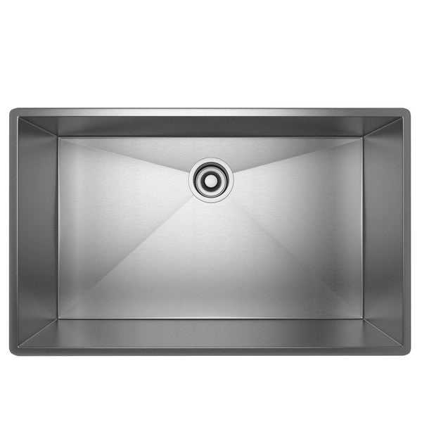 Rohl Forze RSS3018SB Single Bowl Undermount Stainless Steel Kitchen Sink