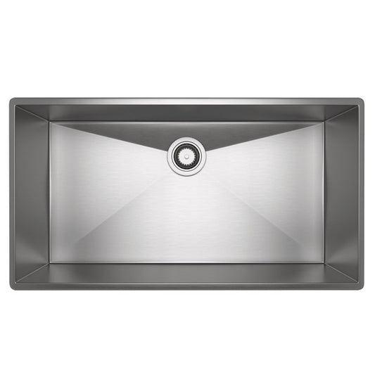 Rohl Forze RSS3318SB Single Bowl Undermount Stainless Steel Kitchen Sink