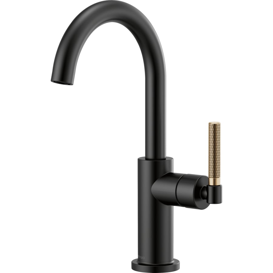 Brizo Litze Single Handle Arc Spout Bar Faucet with Knurled Handle - Includes Lifetime Warranty