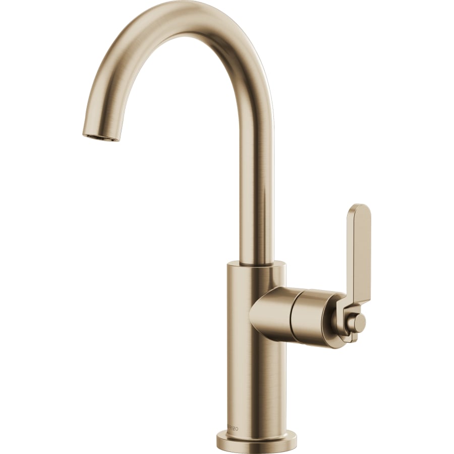 Brizo Litze Single Handle Arc Spout Bar Faucet with Industrial Handle - Includes Lifetime Warranty