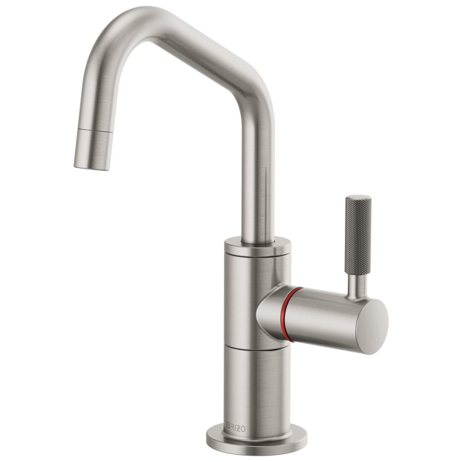 Brizo Litze 1.0 GPM Single Hole Instant Hot Faucet Water Dispenser with Angled Spout - Less Tank