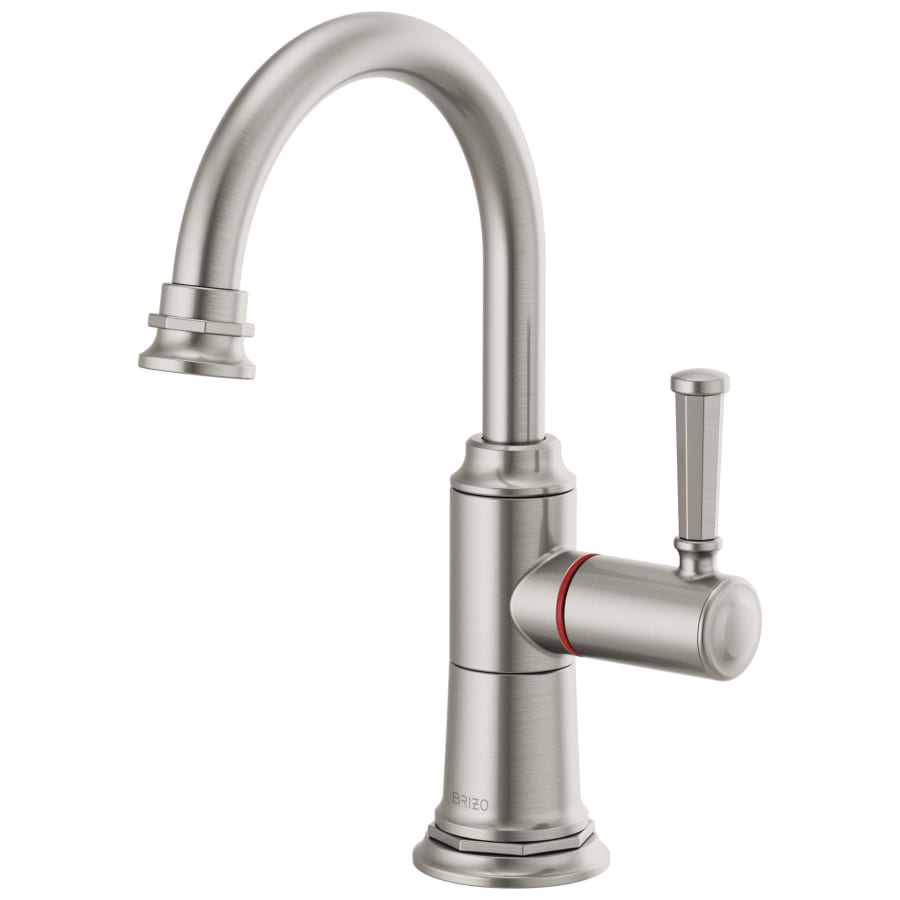 Brizo Rook 1.0 GPM Single Hole Instant Hot Faucet Water Dispenser with Arc Spout - Less Tank