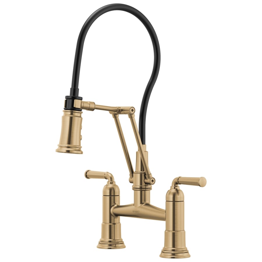 Brizo Rook 1.8 GPM Bridge Kitchen Faucet with Articulating Arm - Limited Lifetime Warranty
