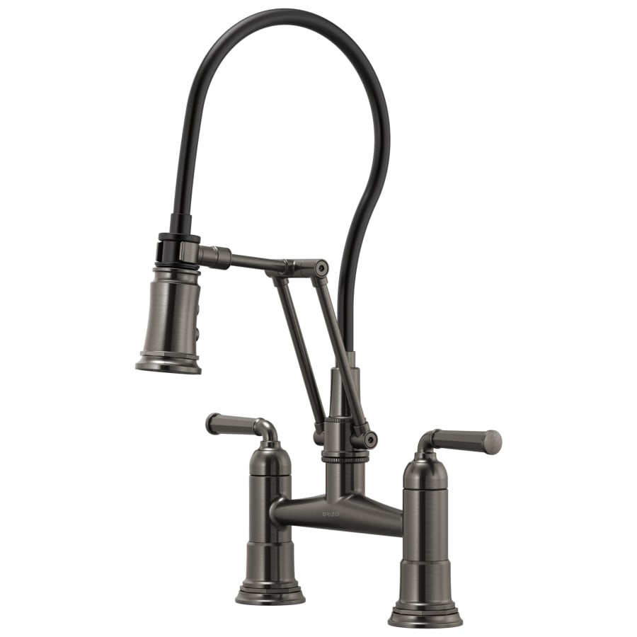 Brizo Rook 1.8 GPM Bridge Kitchen Faucet with Articulating Arm - Limited Lifetime Warranty